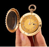 独角鹿西洋古董瑞士18k玫瑰金及黄金镶嵌天然珍珠古董胸针怀表 商品缩略图1