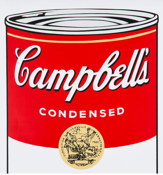 独角鹿西洋古董安迪·沃霍尔签名丝网版画《金宝汤罐头牛肉味》 商品图1