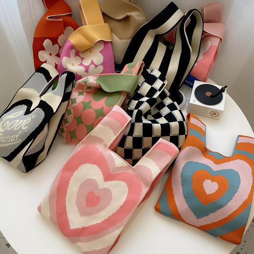 【限时折扣】韩风针织手拎包 商品图6