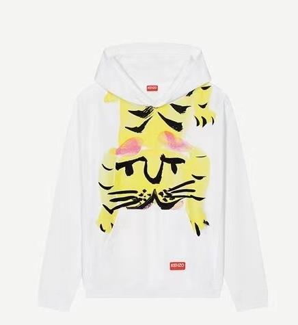【特价商品不退不换】KENZO 连帽卫衣男  FC65SW4294MI-01 WHITE.COTTON 商品图0