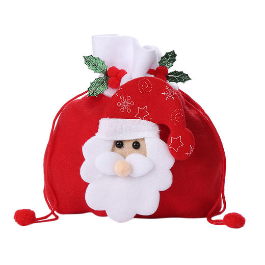 「4款可选！圣诞苹果礼袋」圣诞礼物儿童包装袋 平安夜圣诞小礼品平安果圣诞节居家日用装饰老人苹果袋 商品图4