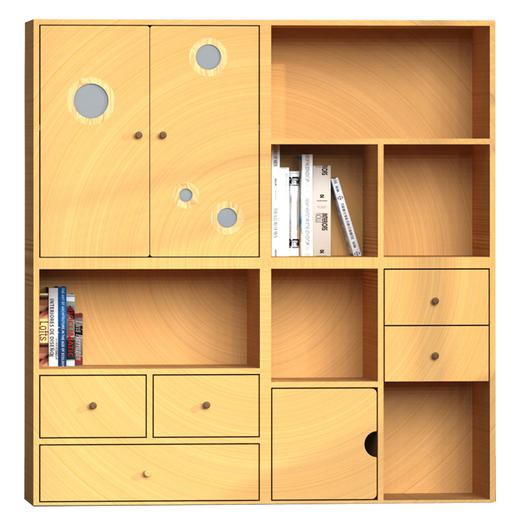 国风中式落地收纳柜陈列组合柜幼儿园小空间落地收纳柜陈列组合柜 商品图4