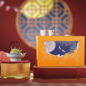 朱炳仁丨花开幸福 茶礼套装 1小幸壶1青瓷壶承1紫铜壶叉2白瓷杯