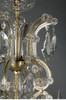 独角鹿西洋古董欧洲铜质支架花叶水晶流苏十二枝头烛台式枝形吊灯 商品缩略图4