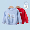 【商场同款】迪士尼童装女童卫衣卡通米妮黛丝简约双色卫衣加绒保暖秋新品214DS0196 商品缩略图2