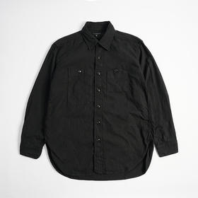 Engineered Garments Work Shirt 黑色法兰绒复古工装长袖衬衫