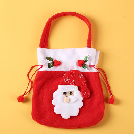 「4款可选！圣诞苹果礼袋」圣诞礼物儿童包装袋 平安夜圣诞小礼品平安果圣诞节居家日用装饰老人苹果袋 商品图3