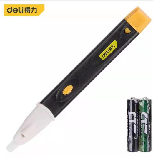 得力DL8008非接触式测电笔(黄) 商品图0