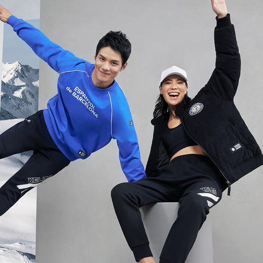 卡尔美圆领卫衣秋新款休闲百搭上衣潮牌情侣长袖T恤外套 商品图1