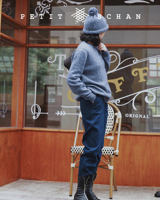 PETIT SCHAN小闪 CLO#157 warm jeans 暖绒牛仔 黑科技沁暖绒斜纹加绒秋冬牛仔 商品图6