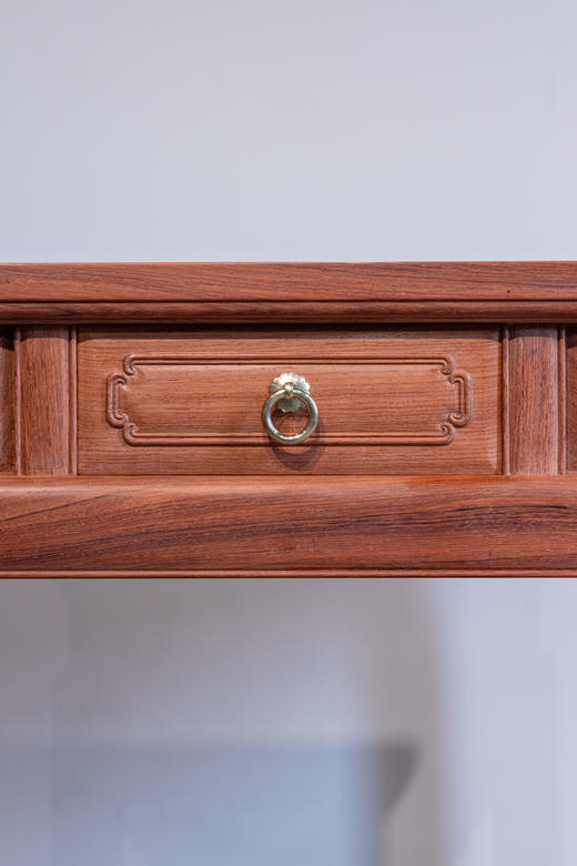 红桥红  家具严选  缅甸花梨(大果紫檀）  【88 马蹄腿明屉 方桌】 商品图3