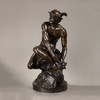 独角鹿西洋古董法国系紧脚跟双翼的信使赫尔墨斯主题青铜雕塑 商品缩略图0