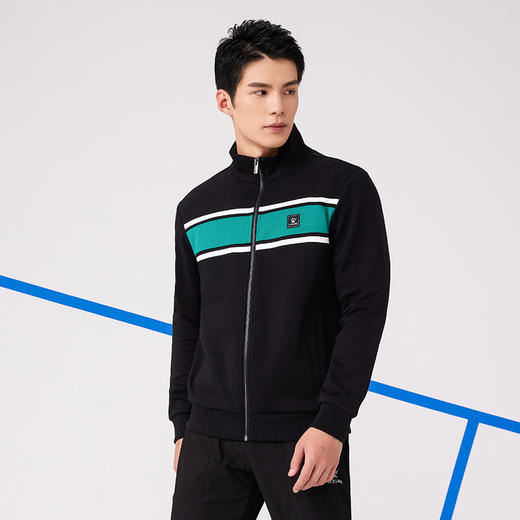 卡尔美立领针织运动外套男秋季新款开衫上衣运动服夹克 商品图1