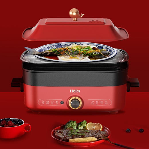 海尔  料理锅   5L  家用大容量多功能料理锅  DYG-MX5001A 商品图4