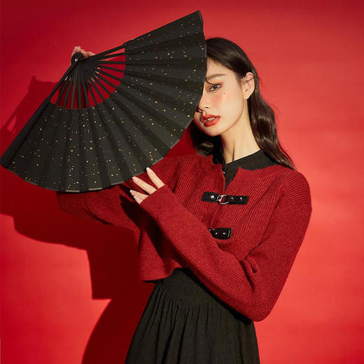 西遇红色坎肩连衣裙套装女新款喜庆新甜美小裙子D0130039/D0130049 商品图4