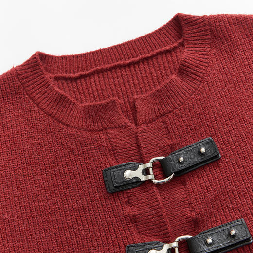 西遇红色坎肩连衣裙套装女新款喜庆新甜美小裙子D0130039/D0130049 商品图5