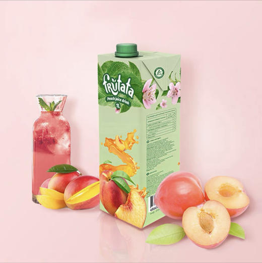 格鲁吉亚进口芙瑞达桃汁1L瓶装多种口味水果饮料网红饮品 商品图2