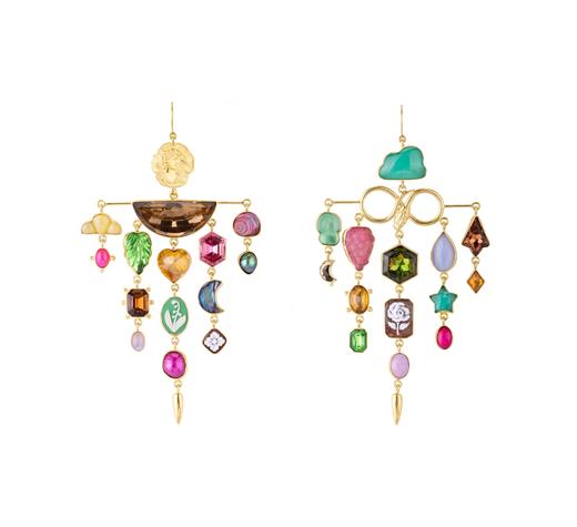 订购5个月到｜Grainne Morton-Multi Charm Balance-炽热 耳环［苏格兰设计师］ 商品图0