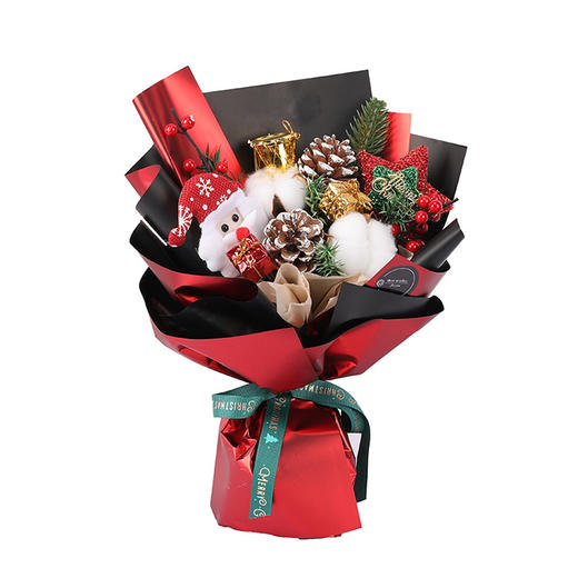 「两色可选！圣诞佳礼」圣诞节花束情人节七夕礼物礼盒 圣诞礼物礼盒干花花束花小花束 商品图4
