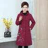 A2098冬装洋气外套2021新款民族风中长款加厚棉服中老年保暖棉袄 商品缩略图5