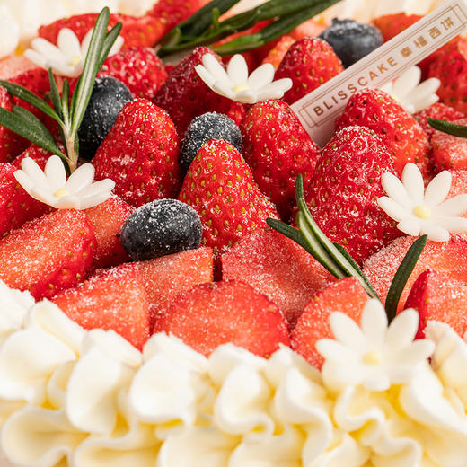【草莓蛋糕销量NO.1】莓莓圆舞曲蛋糕，雏菊草莓装点花样年华，缤纷鲜果夹心共演圆舞曲（上海幸福西饼蛋糕） 商品图3