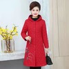 A2098冬装洋气外套2021新款民族风中长款加厚棉服中老年保暖棉袄 商品缩略图7