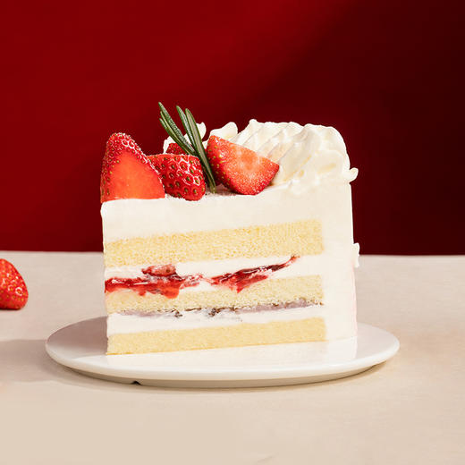 【草莓蛋糕销量NO.1】莓莓圆舞曲蛋糕，红颜草莓&甜润奶油，芋泥巧克力脆脆夹心口感丰富（天津幸福西饼蛋糕） 商品图4