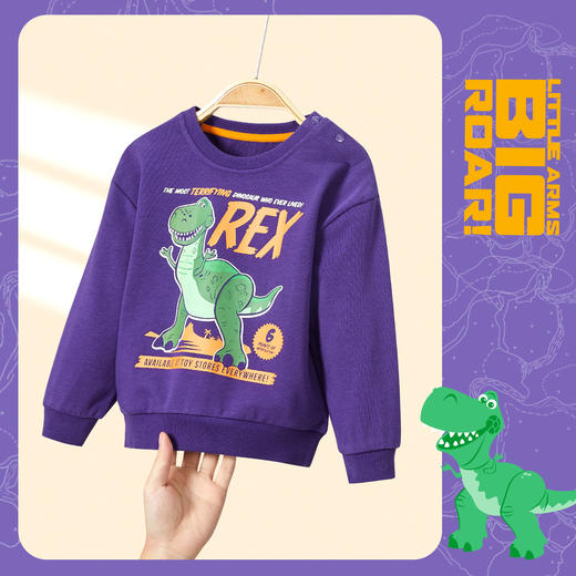 【商场同款】迪士尼童装男童卫衣秋季新品卡通简约酷帅休闲套头上衣 商品图1