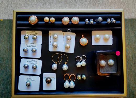 澳白巴洛克星辰18K金钻石镶嵌设计款耳环 商品图4