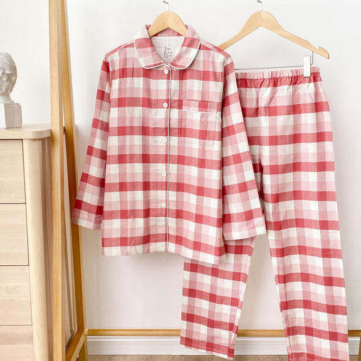 UCHINO内野 100%棉法兰绒情侣款家居服套装[福利品] 商品图3