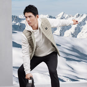 卡尔美运动羽绒马甲男冬保暖足球跑步训练背心坎肩外套上衣