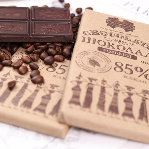 [屁侠推荐]康美纳卡 黑巧克力排块 纯可可脂黑巧 减脂可吃 俄罗斯进口 六块起售 商品图3