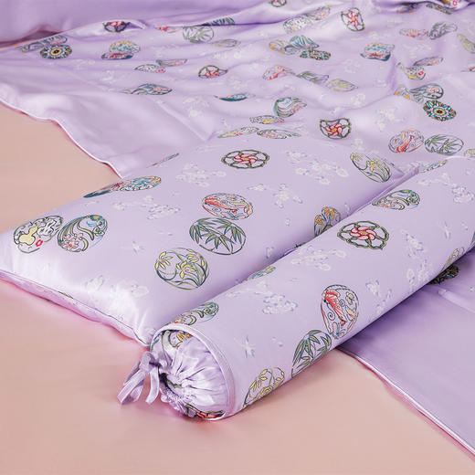 皇锦 印花真丝护颈枕-皮球花HJ11327 商品图1