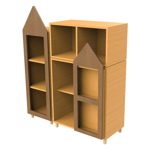 小空间优化城堡置物柜幼儿园小空间落地生态板小空间优化城堡置物 商品图4