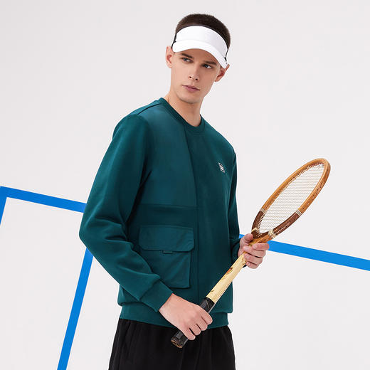 卡尔美运动卫衣新款网球系列套头长袖男工装风上衣 商品图0