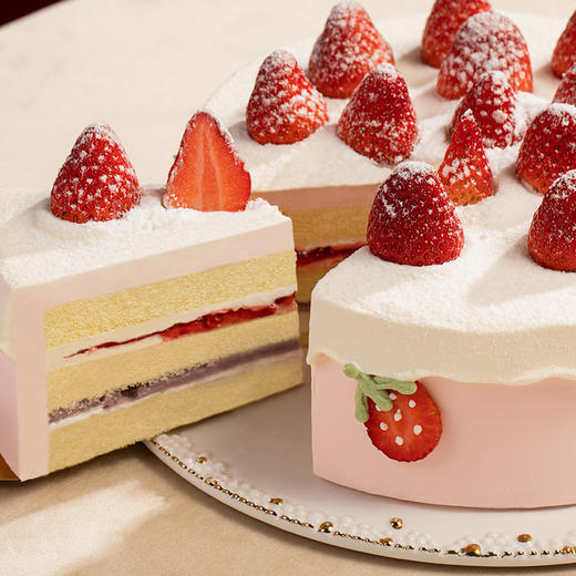 【雪顶草莓物语】鲜切草莓，融入软糯芋泥， 带来迷人芬芳。（赣州） 商品图3