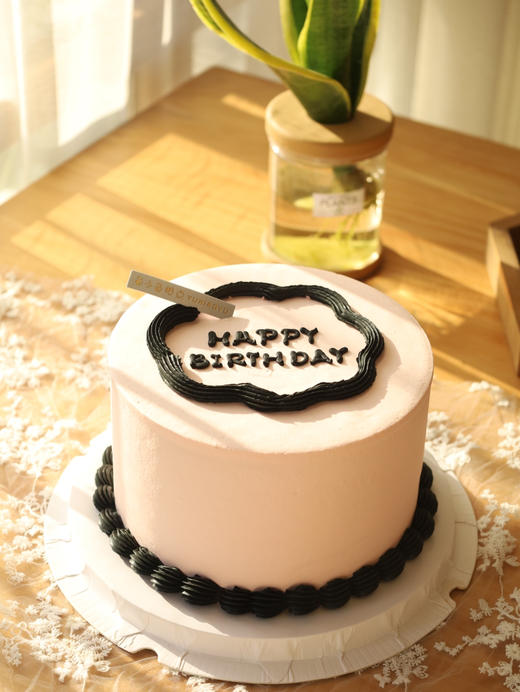简约粉黑happy birthday 商品图2