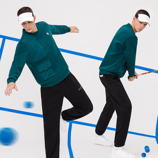 卡尔美运动卫衣新款网球系列套头长袖男工装风上衣 商品图1