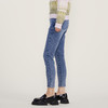 谜底22冬新款高腰弹力紧身牛仔裤复古百搭紧身小脚裤女224MK1592 商品缩略图3