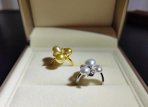 金珠Keshi 澳白Keshi 18K金戒指 商品图5