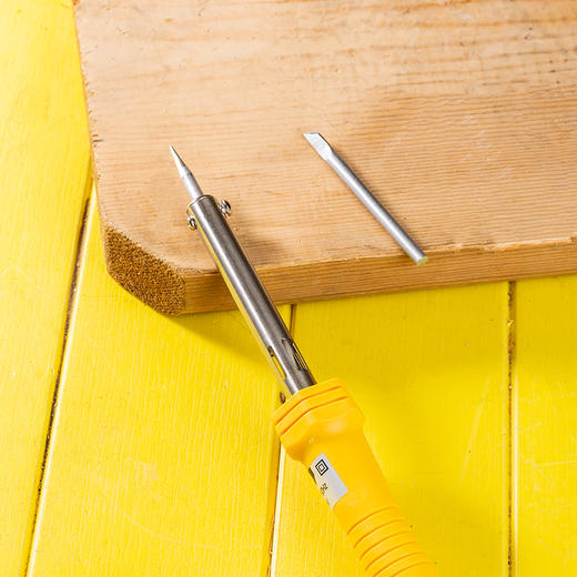 得力DL393009外热式恒温电烙铁9件套(黄) 商品图5