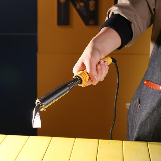 得力DL88200外热式恒温电烙铁弯头200W(黄) 商品图3