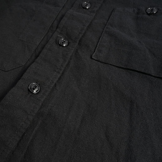 Engineered Garments Work Shirt 黑色法兰绒复古工装长袖衬衫 商品图3