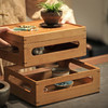 无闻 竹制收纳柜 置物架中式复古收纳盒家用茶具茶道储物柜 商品缩略图4