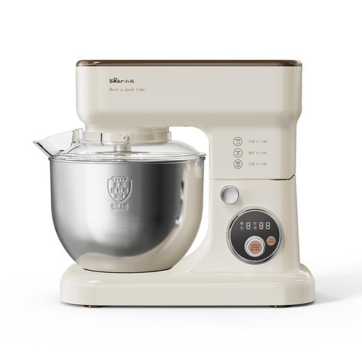 【小程序】小熊厨师机 SJJ-E08G1 米黄色 压铸搅面钩组件+压铸和浆棒组件+打蛋笼组件+和面桶+和面桶盖+量杯+蛋清分离器 商品图9