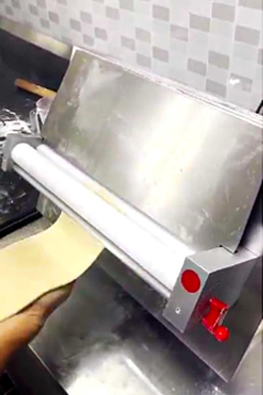 新款欧罗巴DR-3S不锈钢商用家用全自动寸压面机掉渣饼披萨压饼机面条 商品图5