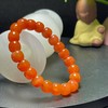 南红玛瑙柿子红手串 8mm  单圈简约手链送礼物百搭 红色红手链首饰饰品 商品缩略图1