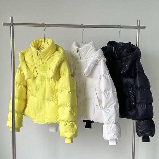 冬季连帽羽绒服女，加厚白鸭绒面包服韩版短款气质外套HR-9429519 商品图4