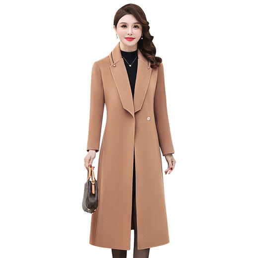 新款妈妈大衣中长款修身毛呢外套  YMR8705 商品图4