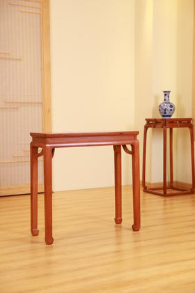 红桥红  家具严选  缅甸花梨（大果紫檀）【恭王府 霸王枨小条桌】